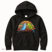 Parakeet Retro Budgies Parakeet Kids Hoodie thumb 0