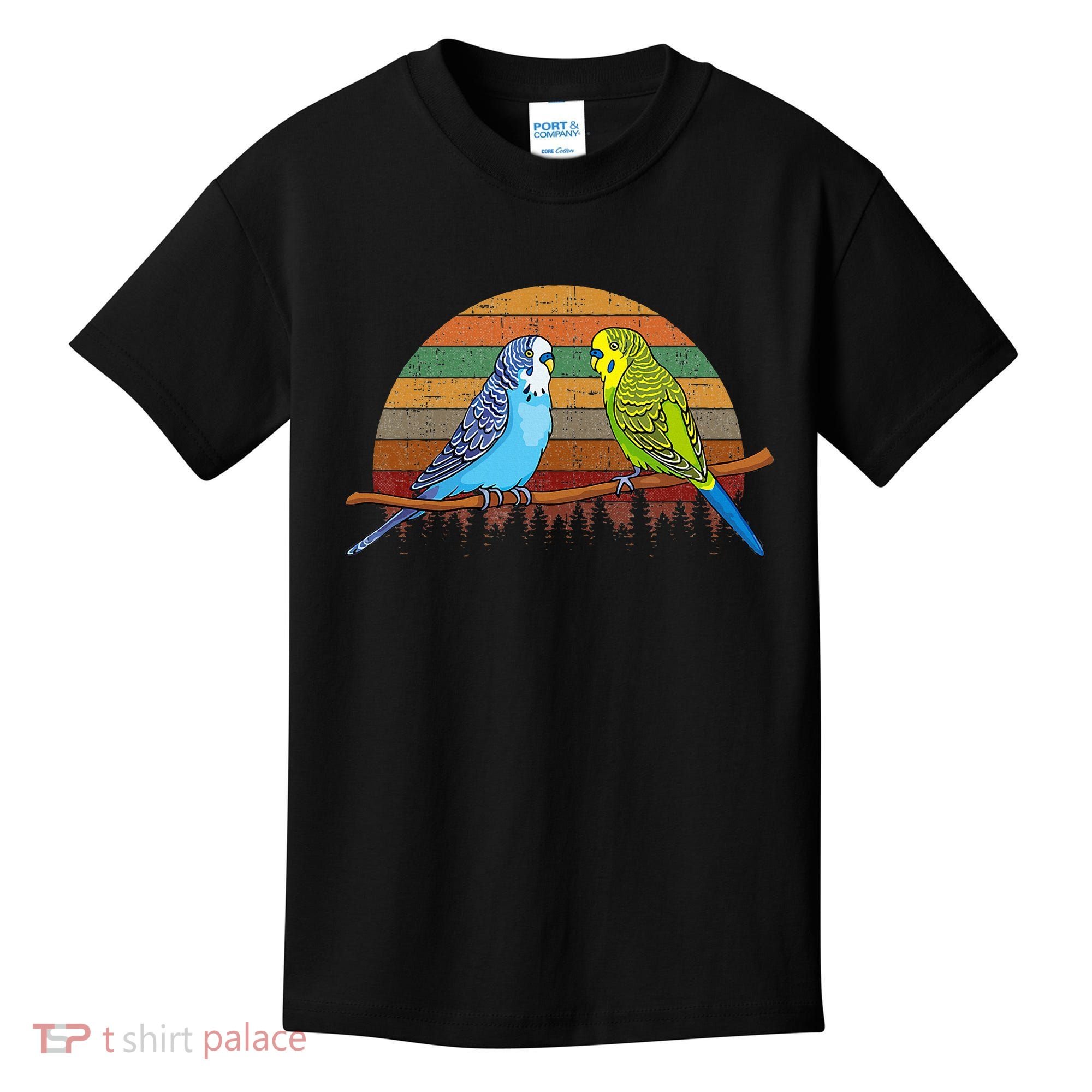 Parakeet Retro Budgies Parakeet Kids T-Shirt