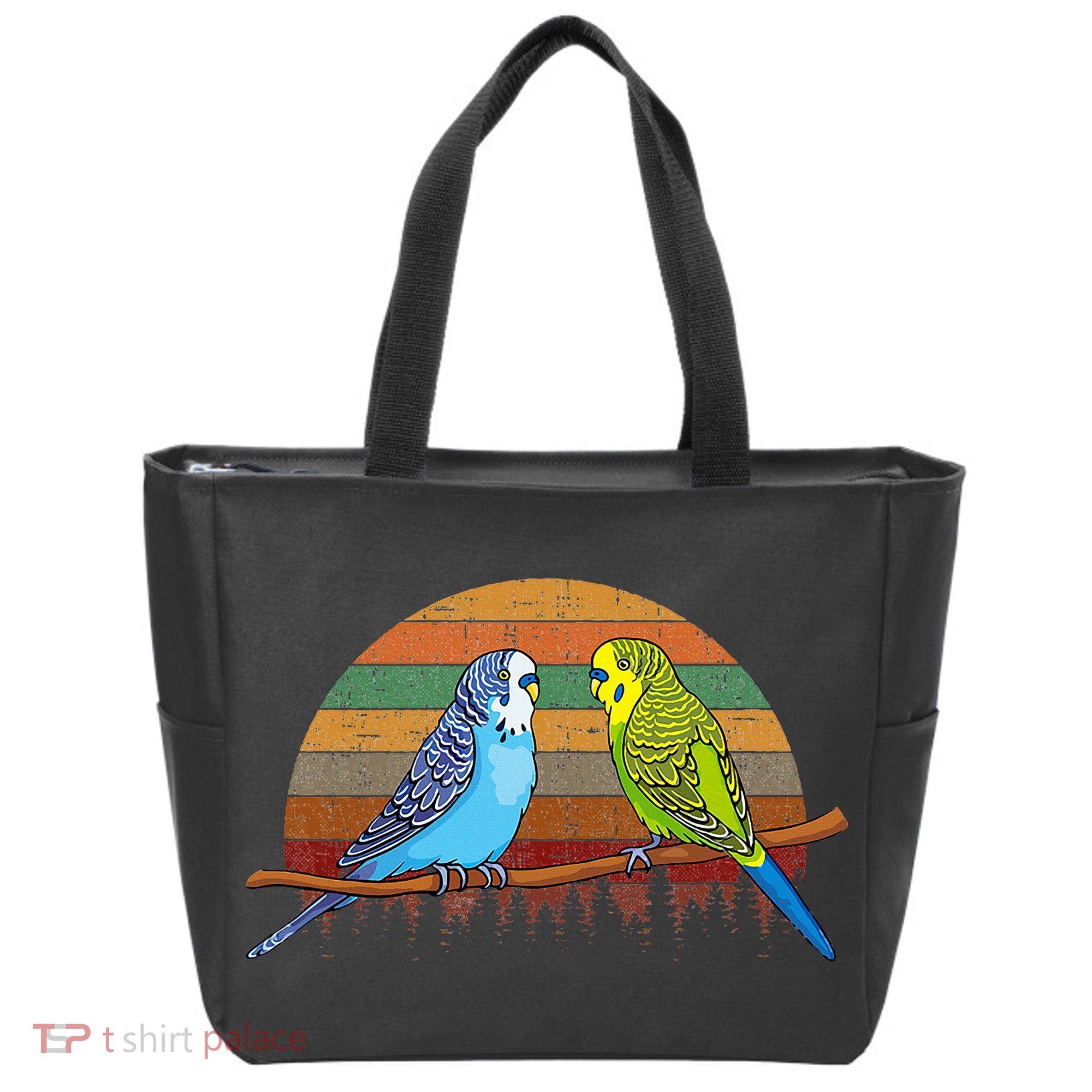 Parakeet Retro Budgies Parakeet Tote Bag