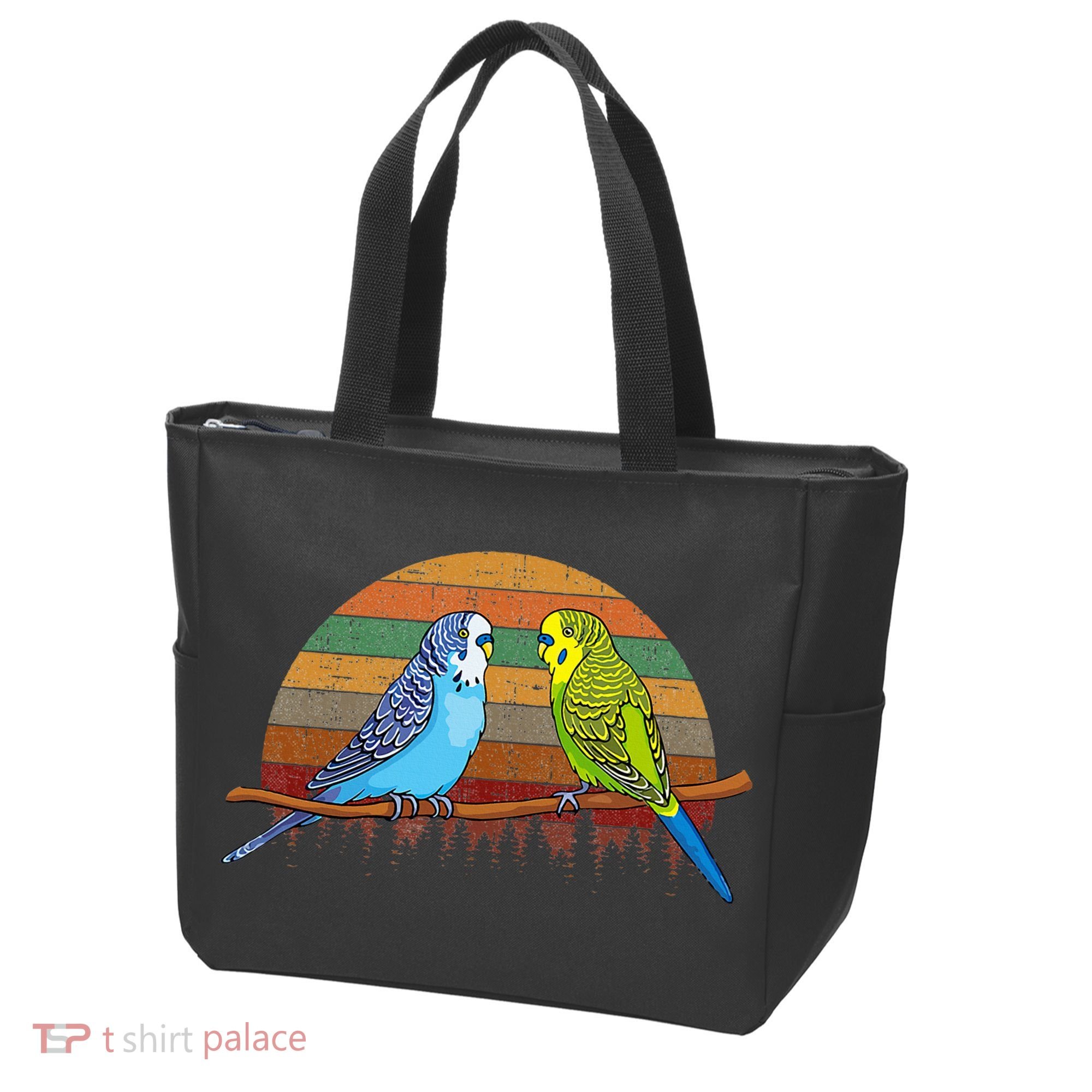 Parakeet Retro Budgies Parakeet Tote Bag