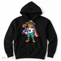 Puerto Rico Coqui Frog Funny Football Hoodie thumb 0
