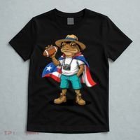 Puerto Rico Coqui Frog Funny Football T-Shirt thumb 5