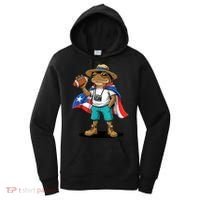Puerto Rico Coqui Frog Funny Football Women's Hoodie thumb 0