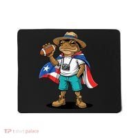 Puerto Rico Coqui Frog Funny Football Mousepad thumb 0