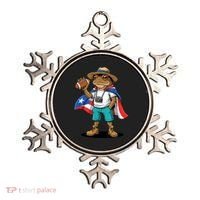 Puerto Rico Coqui Frog Funny Football Ornament thumb 0
