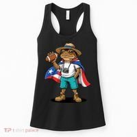 Puerto Rico Coqui Frog Funny Football Women's Tank Top thumb 0