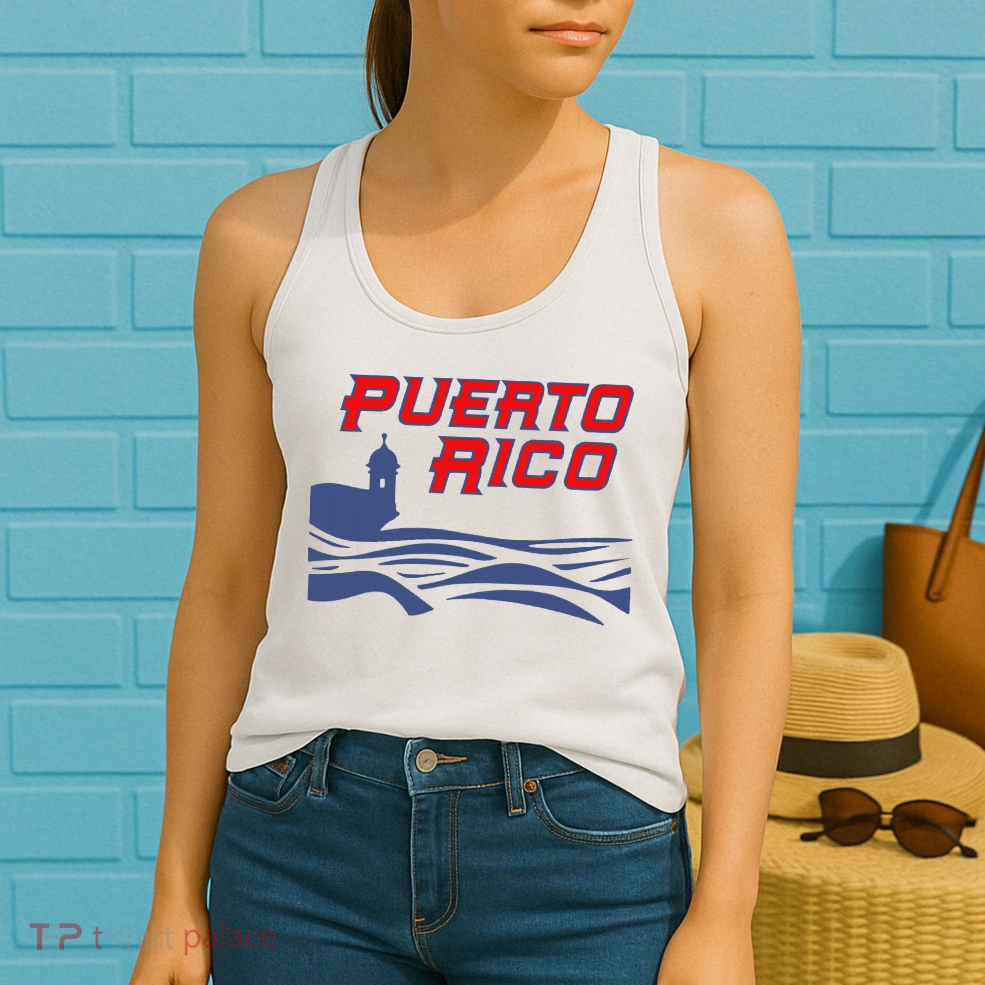 Puerto Rico Clasico Mundial Beisbol Diseo Para Women's Tank Top