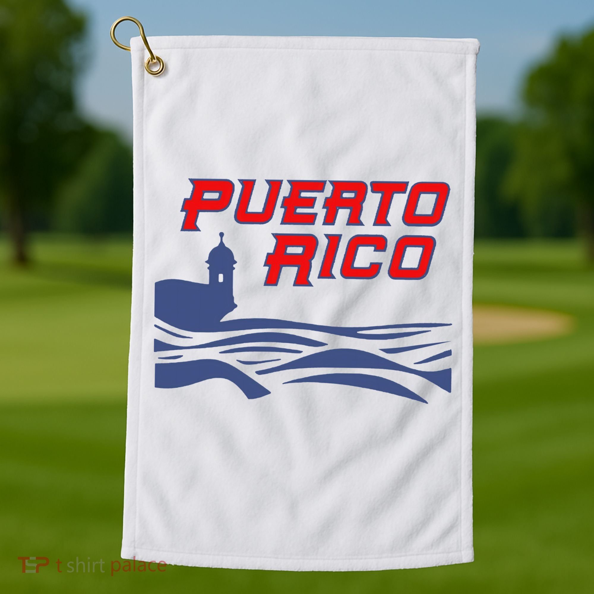 Puerto Rico Clasico Mundial Beisbol Diseo Para Golf Towel