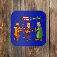 Puerto Rico Christmas Tres Reyes Magos Three Wise Cute Gift Coaster thumb 0