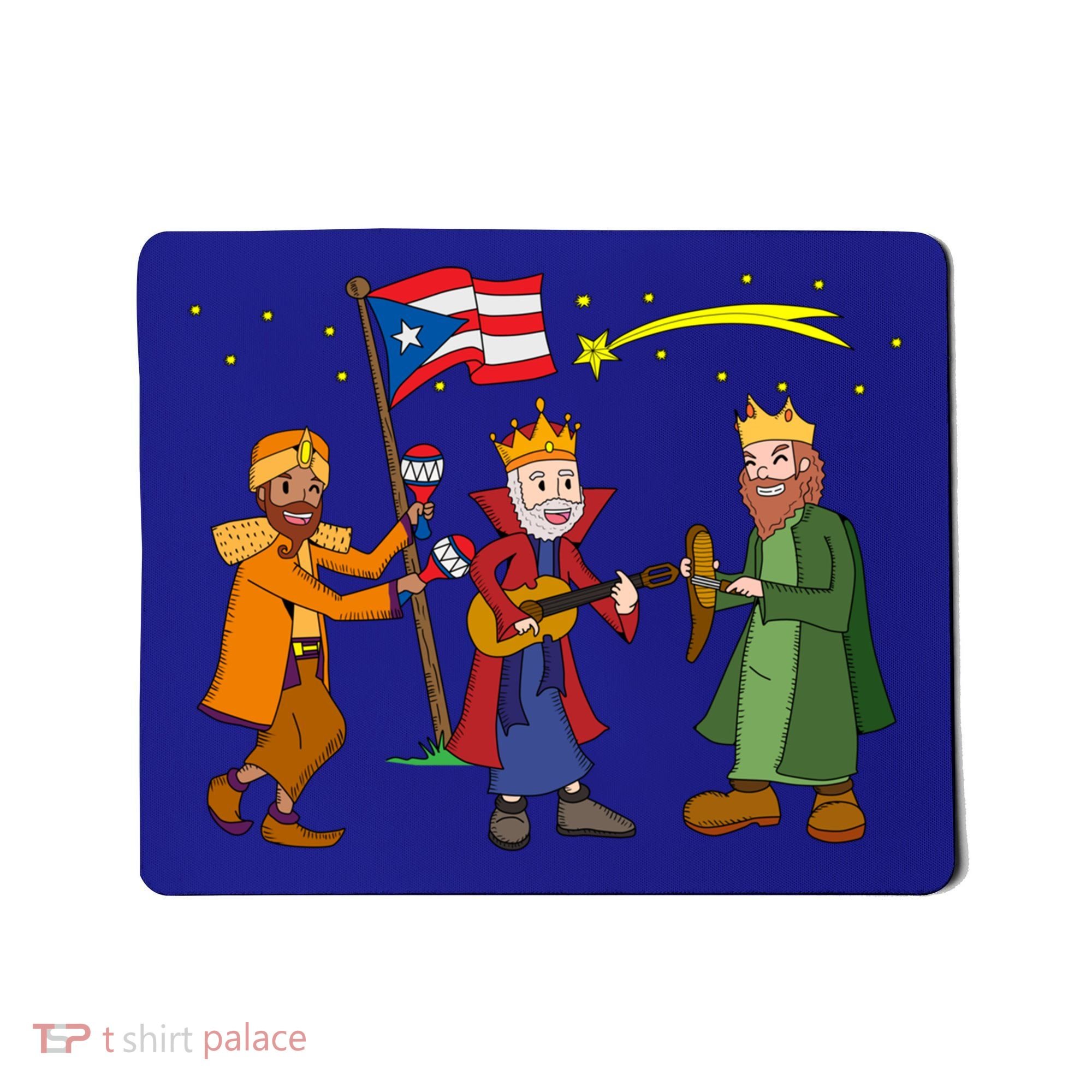 Puerto Rico Christmas Tres Reyes Magos Three Wise Cute Gift Mousepad
