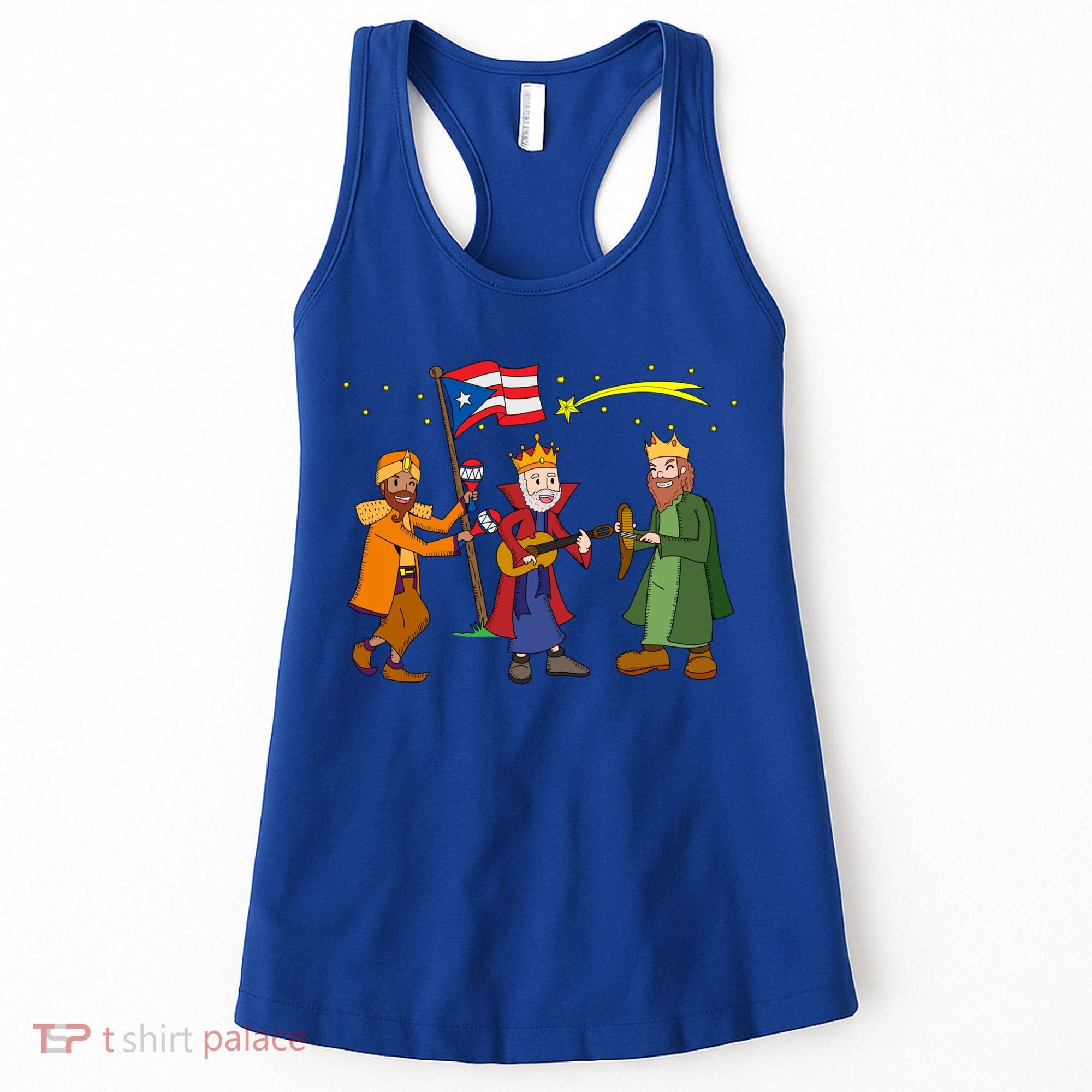 Puerto Rico Christmas Tres Reyes Magos Three Wise Cute Gift Women's Tank Top