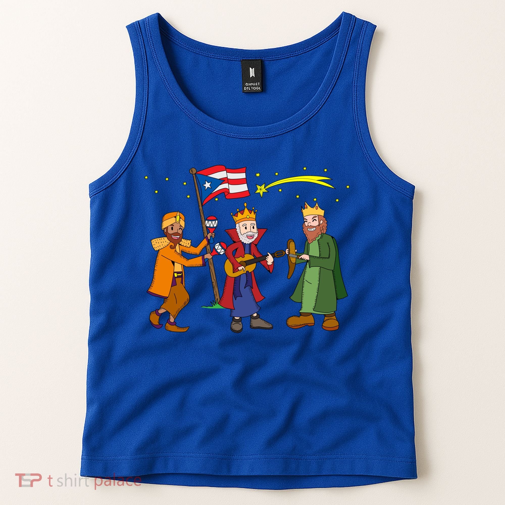 Puerto Rico Christmas Tres Reyes Magos Three Wise Cute Gift Tank Top