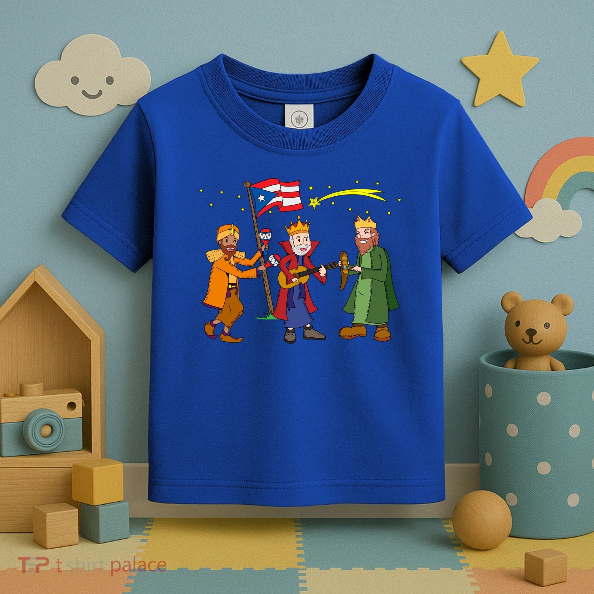 Puerto Rico Christmas Tres Reyes Magos Three Wise Cute Gift Toddler T-Shirt