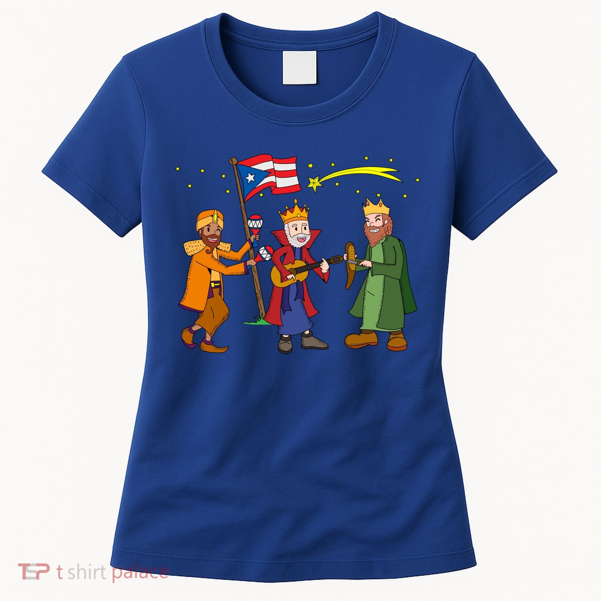 Puerto Rico Christmas Tres Reyes Magos Three Wise Cute Gift Women's T-Shirt