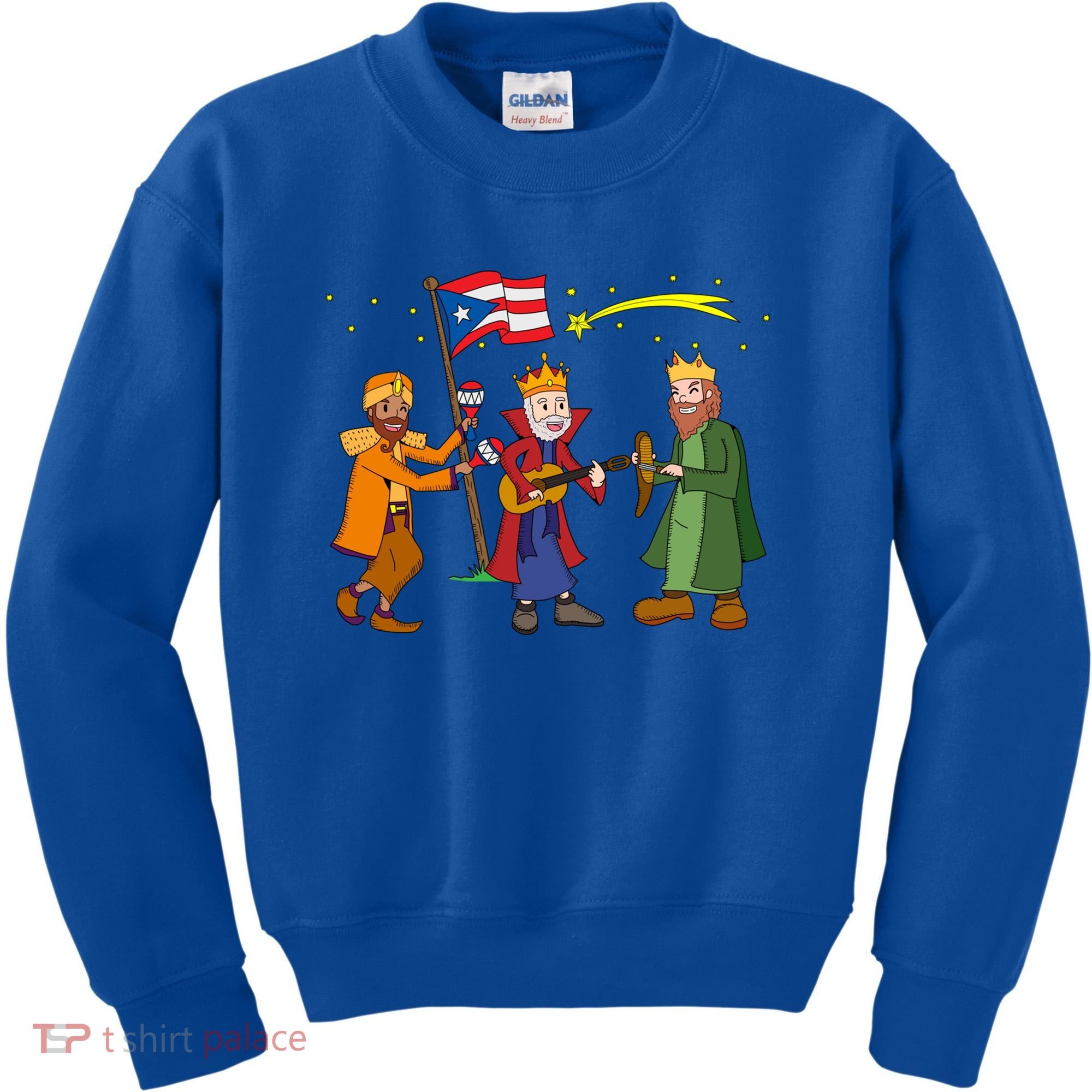 Puerto Rico Christmas Tres Reyes Magos Three Wise Cute Gift Kids Sweatshirt