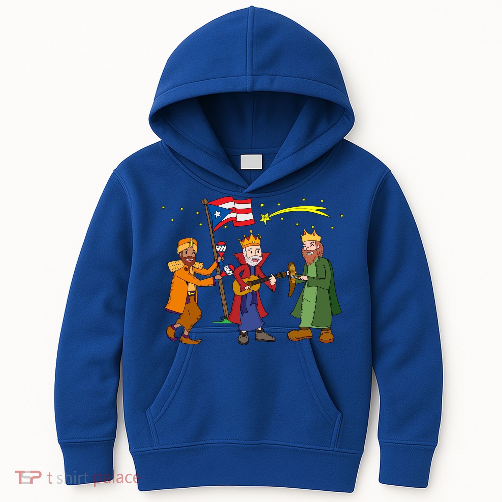 Puerto Rico Christmas Tres Reyes Magos Three Wise Cute Gift Kids Hoodie