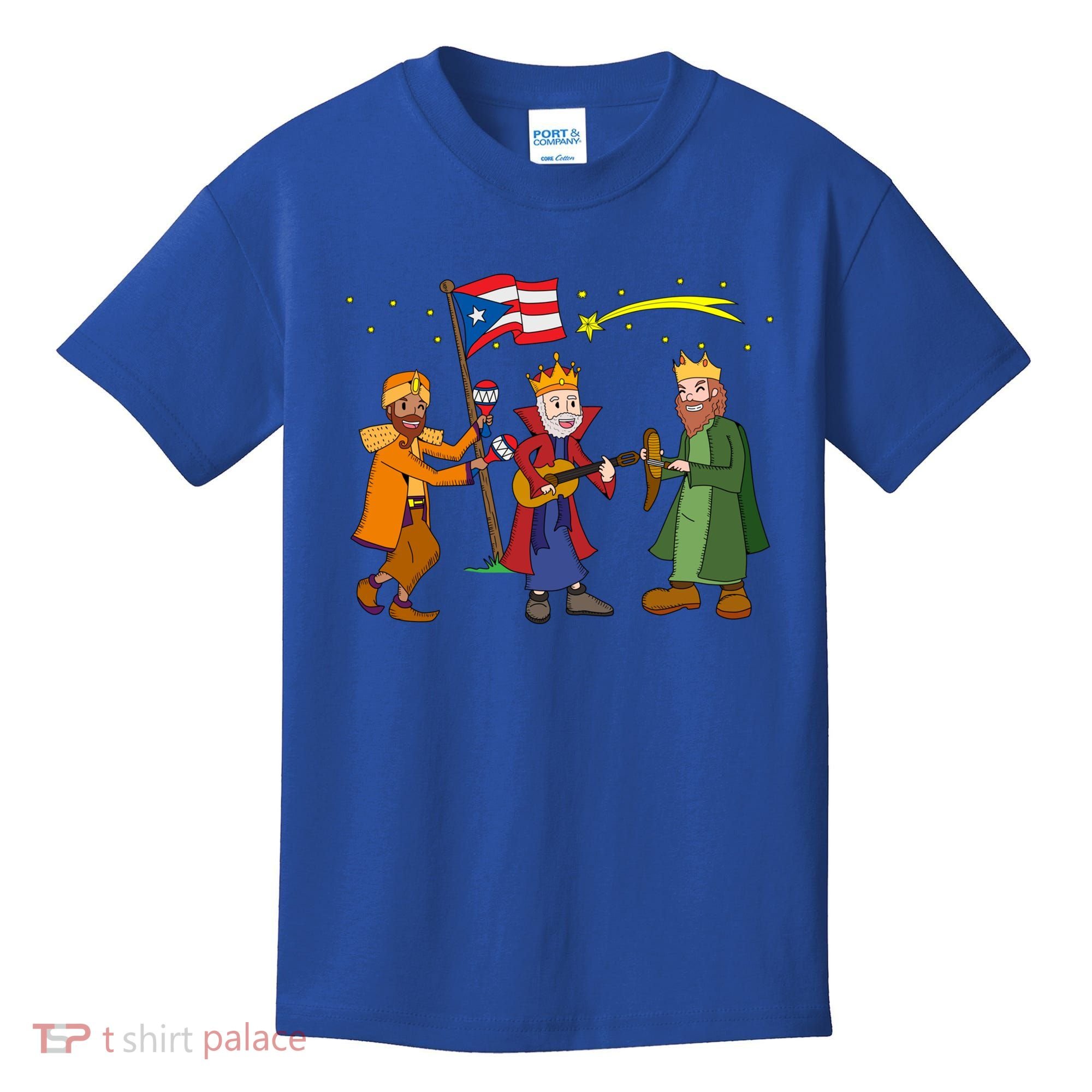 Puerto Rico Christmas Tres Reyes Magos Three Wise Cute Gift Kids T-Shirt