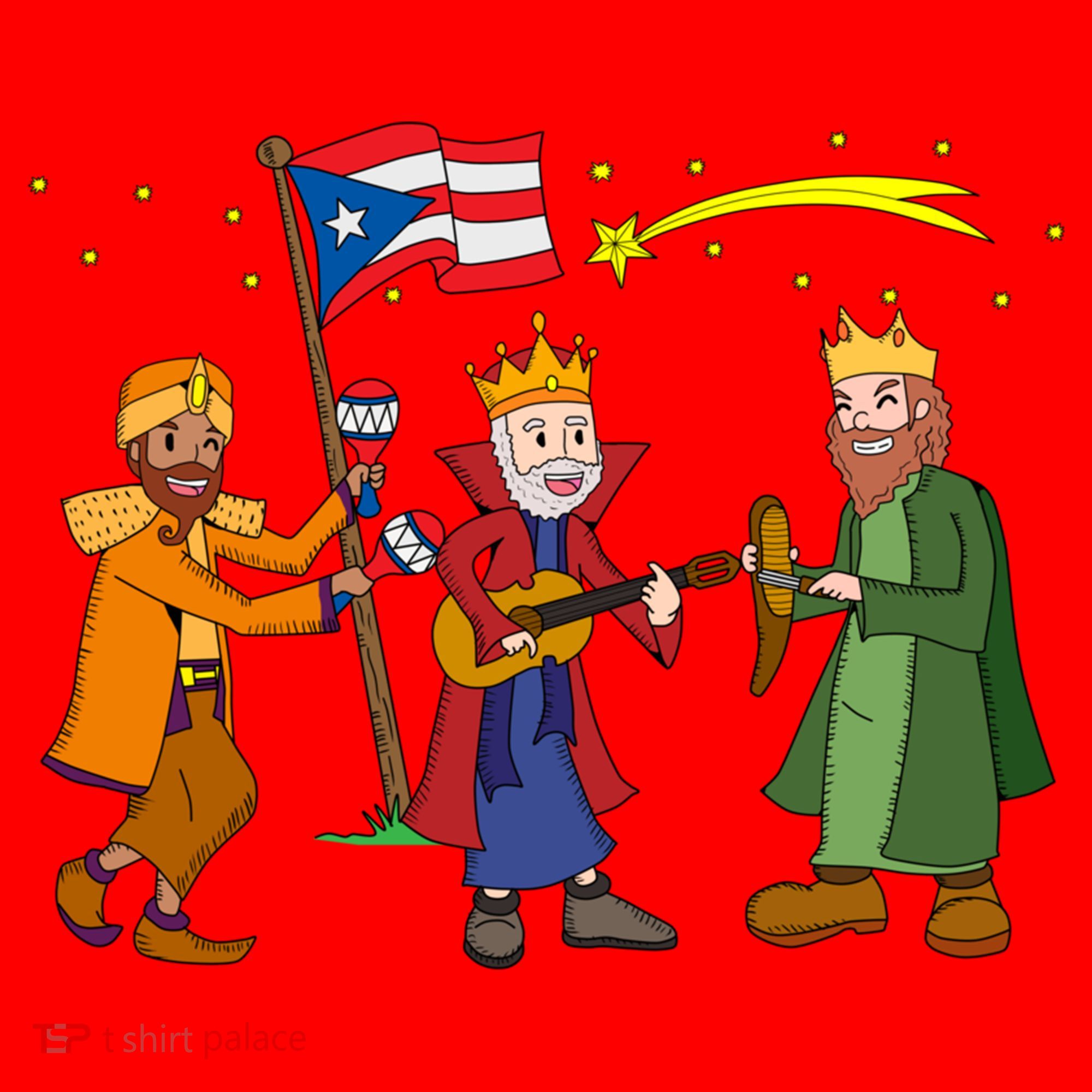 Puerto Rico Christmas Tres Reyes Magos Three Wise Cute Gift Santa Hat