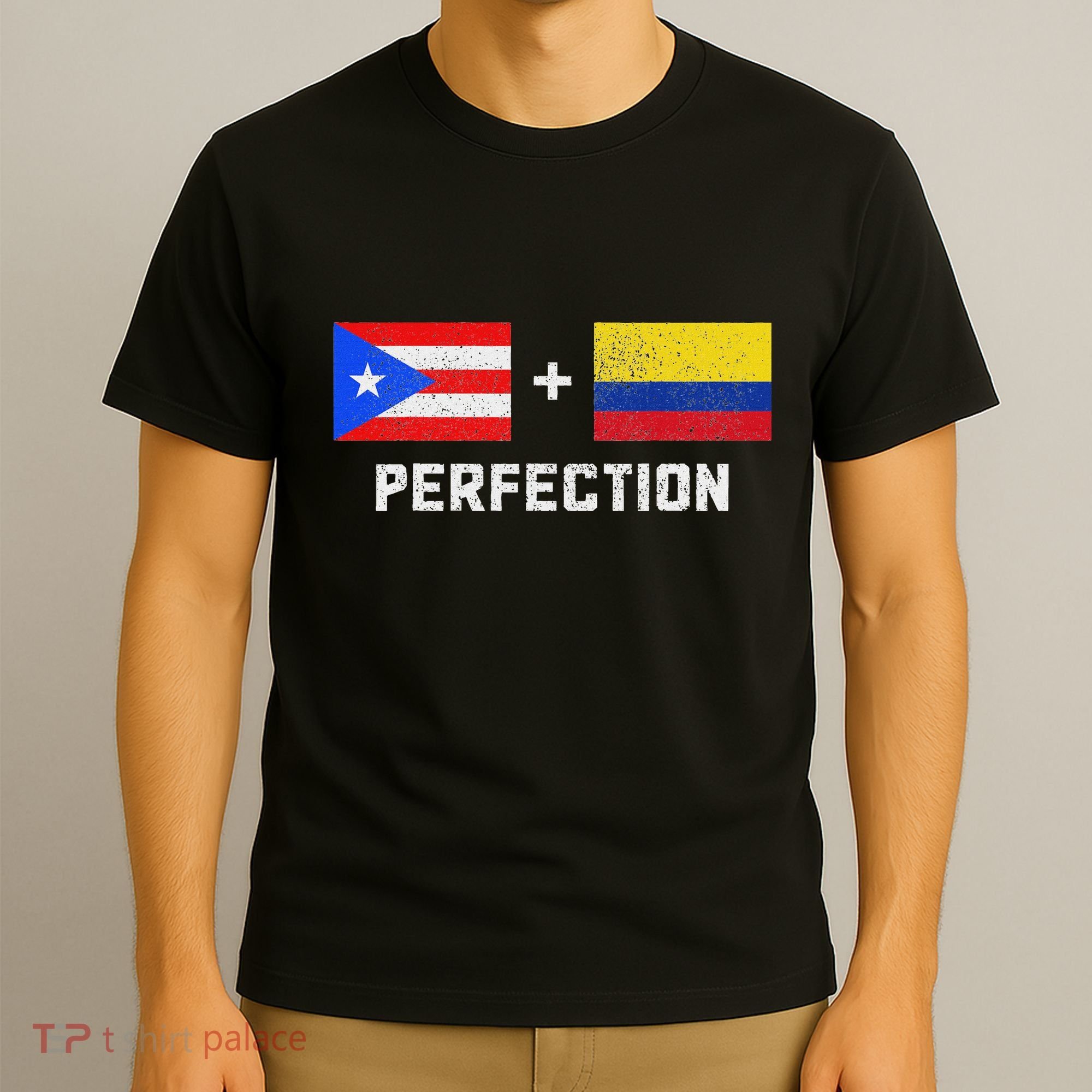 Puerto Rico Colombia Pride Puerto Rican Colombian Flag T-Shirt