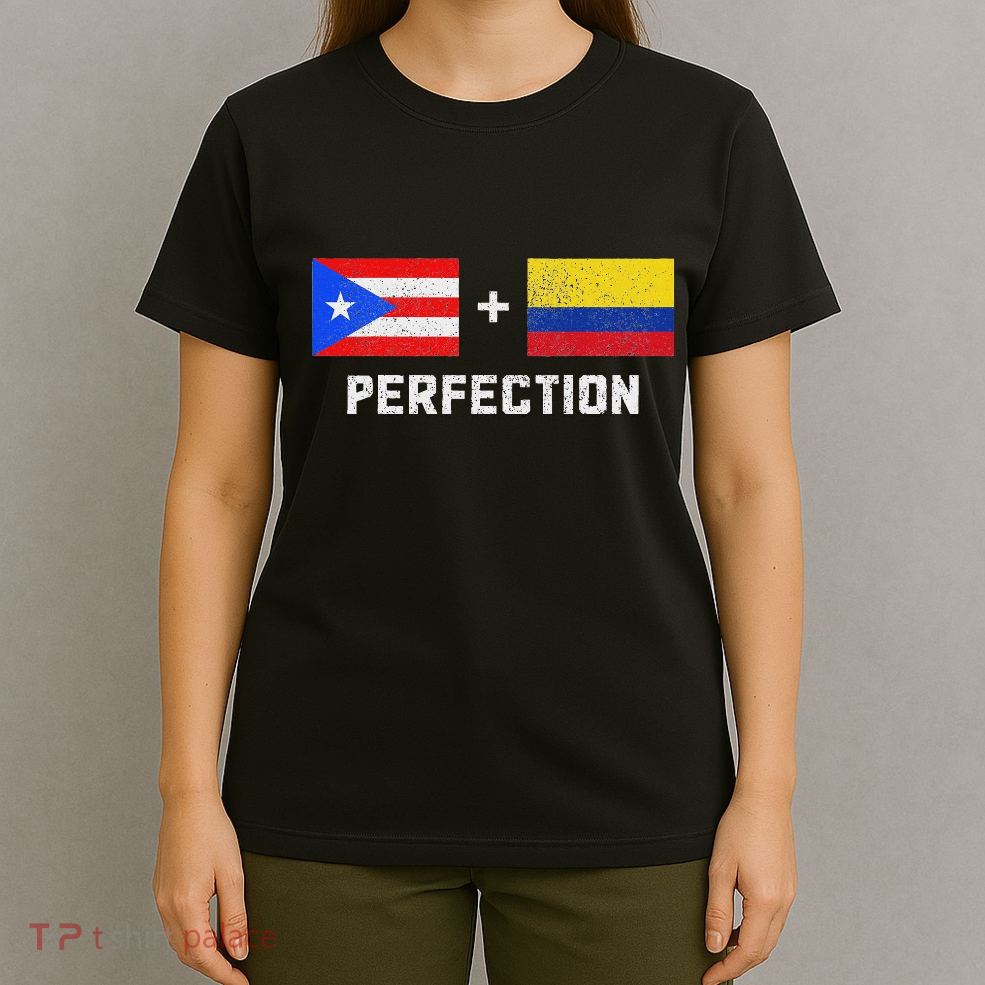 Puerto Rico Colombia Pride Puerto Rican Colombian Flag T-Shirt
