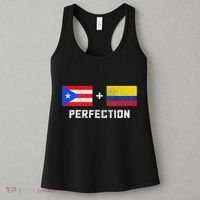 Puerto Rico Colombia Pride Puerto Rican Colombian Flag Women's Tank Top thumb 3