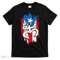 Puerto Rico Coqui Taino Symbol Puerto Rican Flag Frog Retro T-Shirt thumb 0