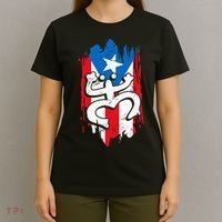 Puerto Rico Coqui Taino Symbol Puerto Rican Flag Frog Retro T-Shirt thumb 4