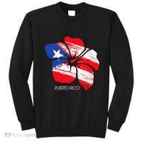 Puerto Rico Culture Roots Amapola Boricua Flag Sweatshirt thumb 0