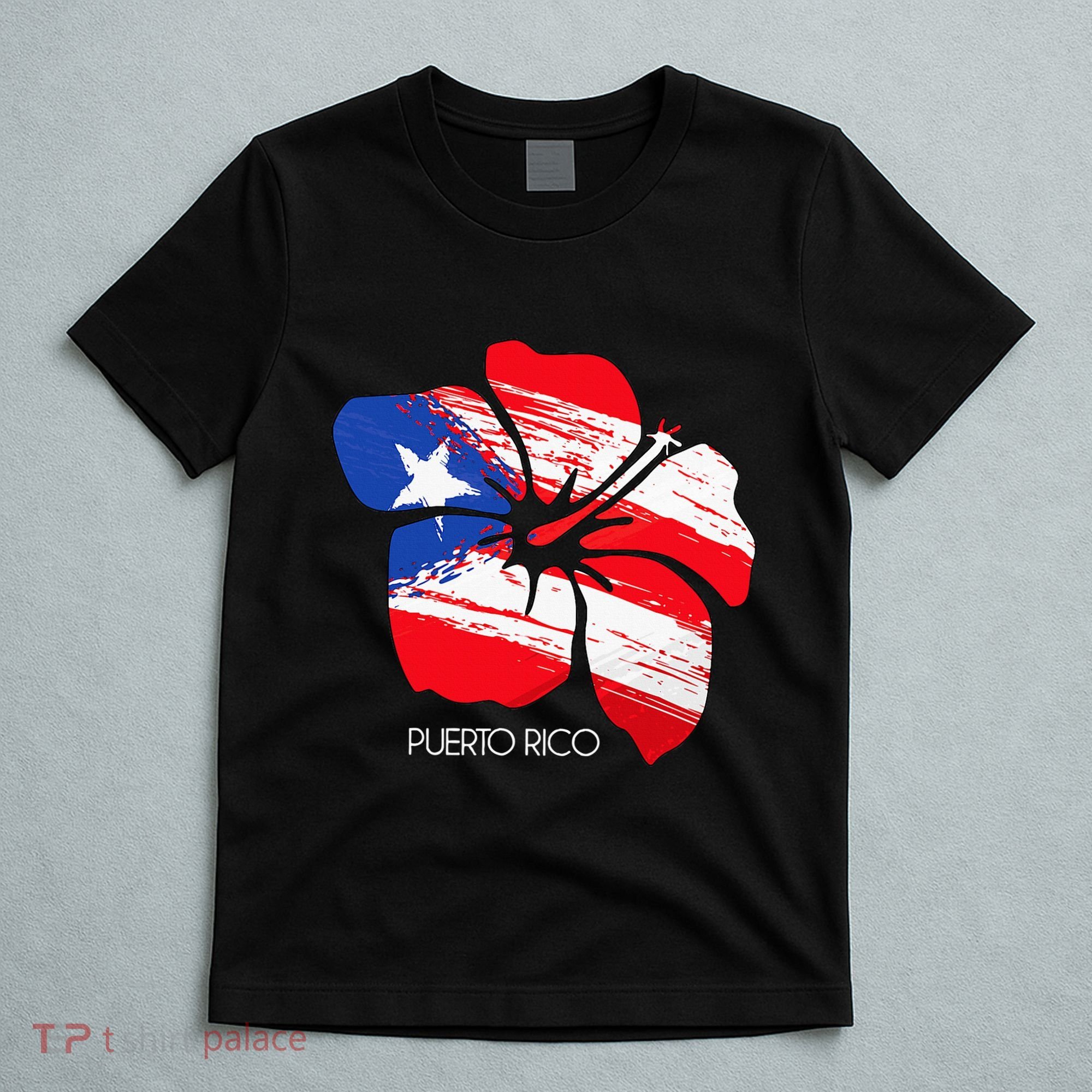 Puerto Rico Culture Roots Amapola Boricua Flag T-Shirt