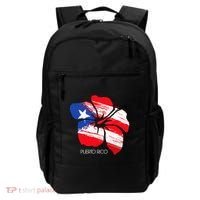 Puerto Rico Culture Roots Amapola Boricua Flag Backpack thumb 0
