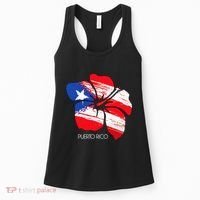 Puerto Rico Culture Roots Amapola Boricua Flag Women's Tank Top thumb 0