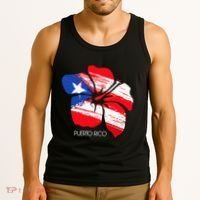 Puerto Rico Culture Roots Amapola Boricua Flag Tank Top thumb 3