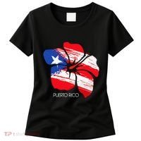 Puerto Rico Culture Roots Amapola Boricua Flag Women's T-Shirt thumb 0