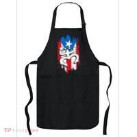 Puerto Rico Coqui Taino Symbol Puerto Rican Flag Frog Retro Apron thumb 0
