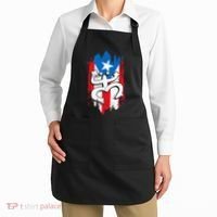 Puerto Rico Coqui Taino Symbol Puerto Rican Flag Frog Retro Apron thumb 2