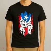 Puerto Rico Coqui Taino Symbol Puerto Rican Flag Frog Retro T-Shirt thumb 3
