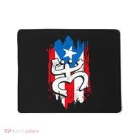 Puerto Rico Coqui Taino Symbol Puerto Rican Flag Frog Retro Mousepad thumb 0