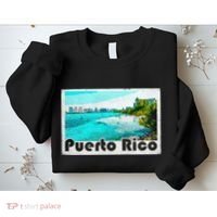 Puerto Rico Caribbean Retro Poster Sweatshirt thumb 2