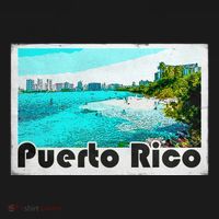 Puerto Rico Caribbean Retro Poster Bucket Hat thumb 4