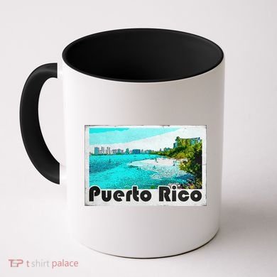 Puerto Rico Caribbean Retro Poster Coffee Mug