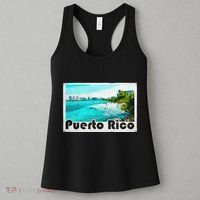 Puerto Rico Caribbean Retro Poster Women's Tank Top thumb 3