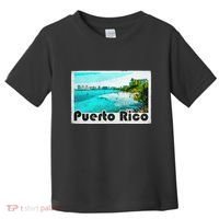 Puerto Rico Caribbean Retro Poster Toddler T-Shirt thumb 0
