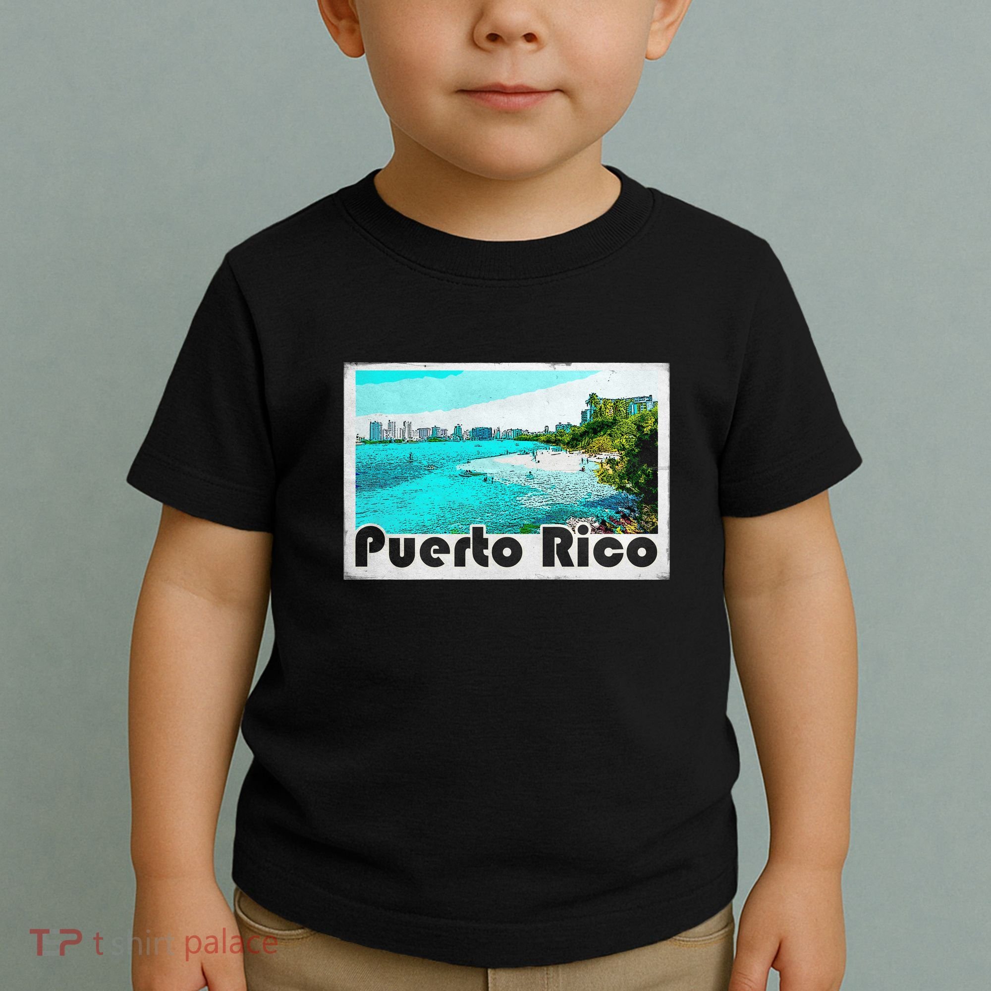 Puerto Rico Caribbean Retro Poster Toddler T-Shirt