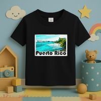 Puerto Rico Caribbean Retro Poster Toddler T-Shirt thumb 3