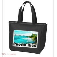 Puerto Rico Caribbean Retro Poster Tote Bag thumb 3