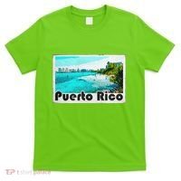 Puerto Rico Caribbean Retro Poster T-Shirt thumb 0