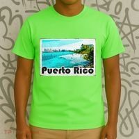 Puerto Rico Caribbean Retro Poster T-Shirt thumb 3