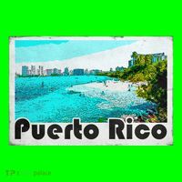 Puerto Rico Caribbean Retro Poster Coaster thumb 2