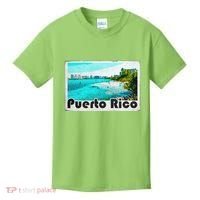 Puerto Rico Caribbean Retro Poster Kids T-Shirt thumb 0