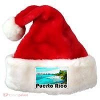 Puerto Rico Caribbean Retro Poster Santa Hat thumb 0